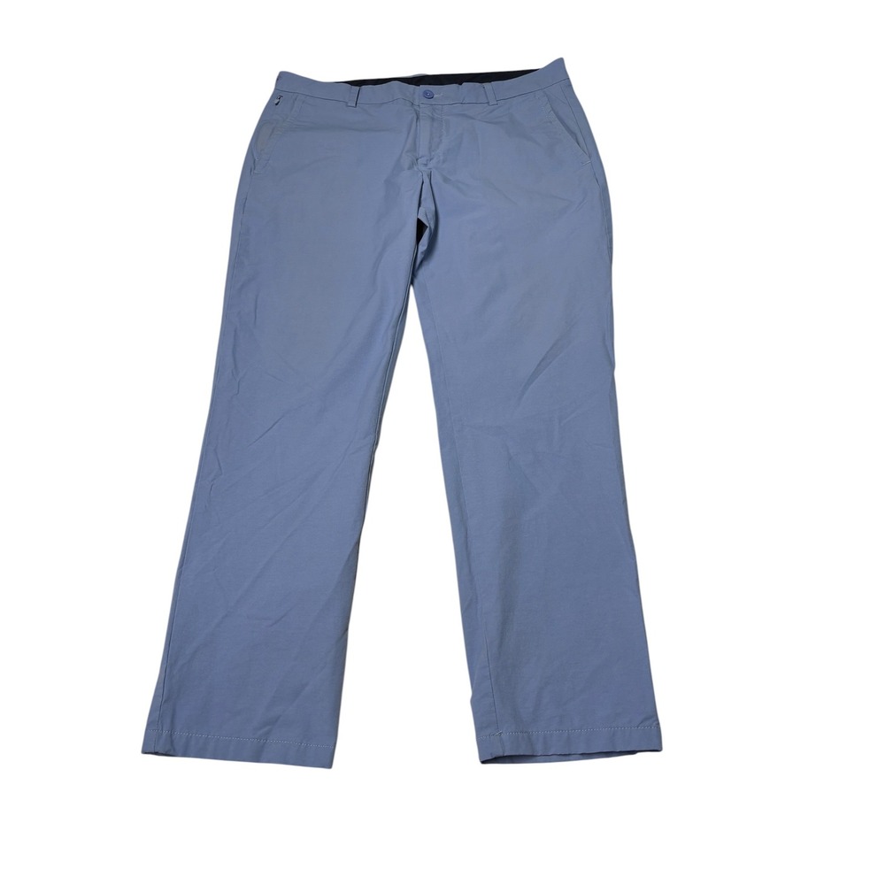 Vineyard Vines On-The-Go Pant Mens 36x30 Light Blue 1P000005 Stretch Golf Chino